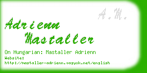 adrienn mastaller business card
